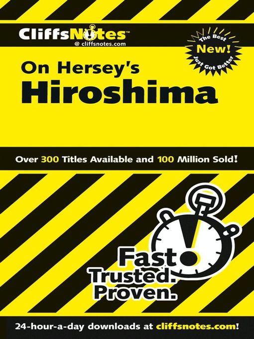 Cover image for CliffsNotes on Hersey's Hiroshima